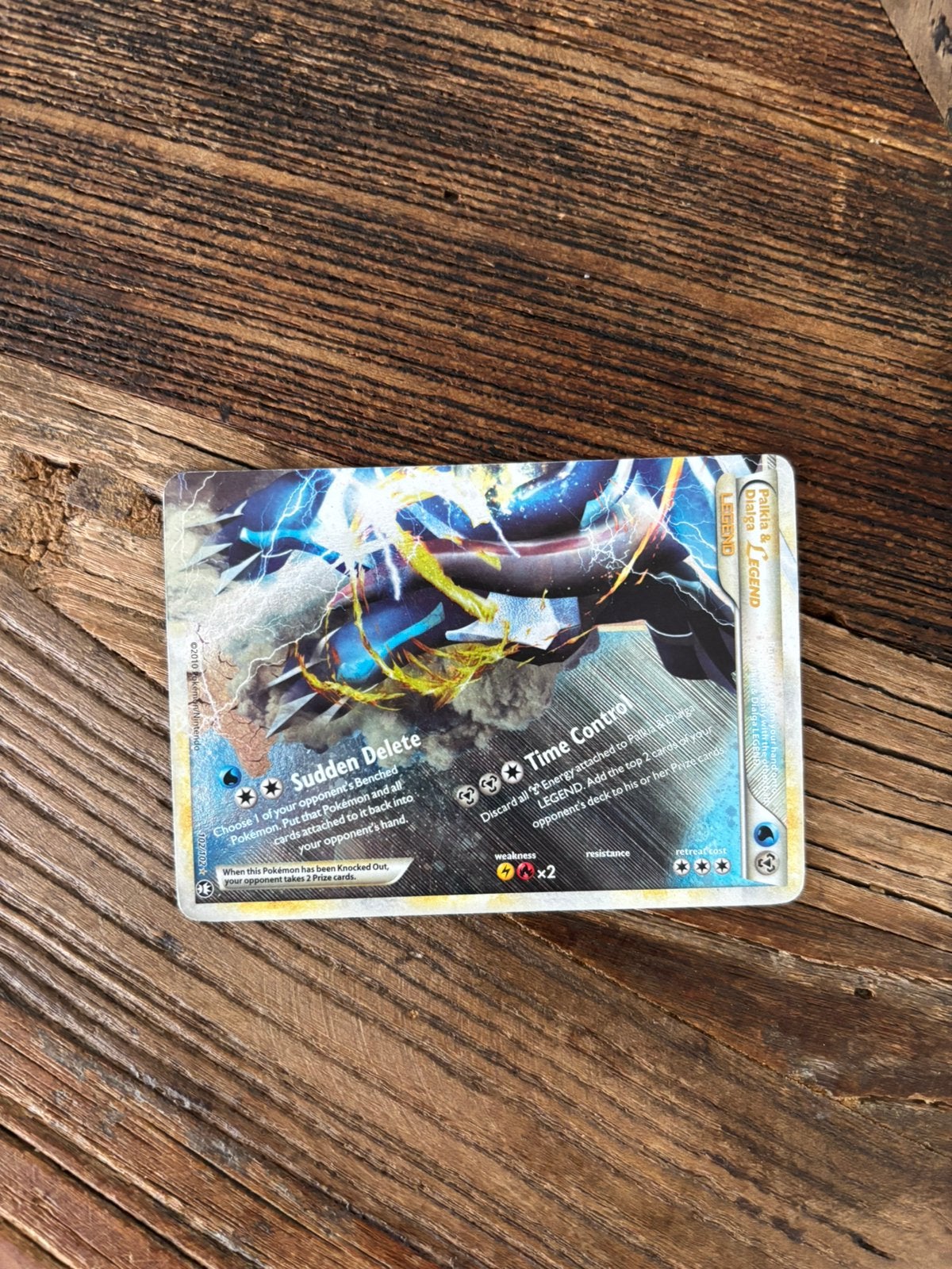 Palkia & Dialga Legend, Hobby en Vrije tijd, Verzamelkaartspellen | Pokémon, Ophalen of Verzenden, Zo goed als nieuw
