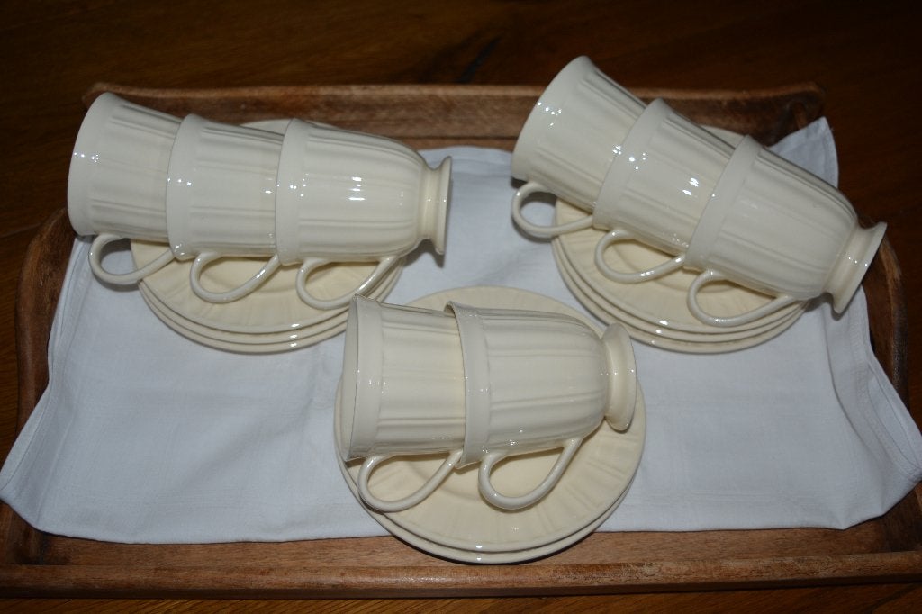 Wegwood Queen's garden, 8 stuks  kop en schotel, Huis en Inrichting, Keuken | Servies, Ophalen of Verzenden, Zo goed als nieuw