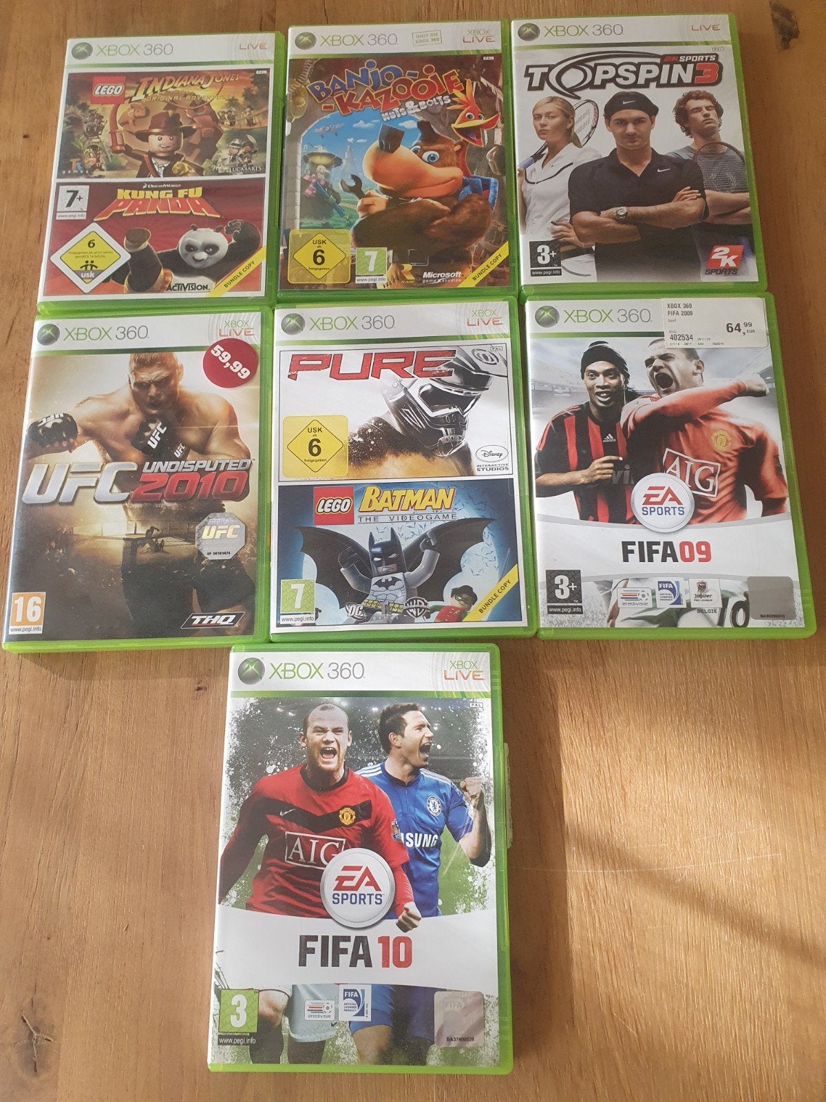 Xbox 360 Games: UFC, FIFA, LEGO, Banjo-Kazooie, Top Spin, Gebruikt, Overige genres, Ophalen of Verzenden, Eén computer
