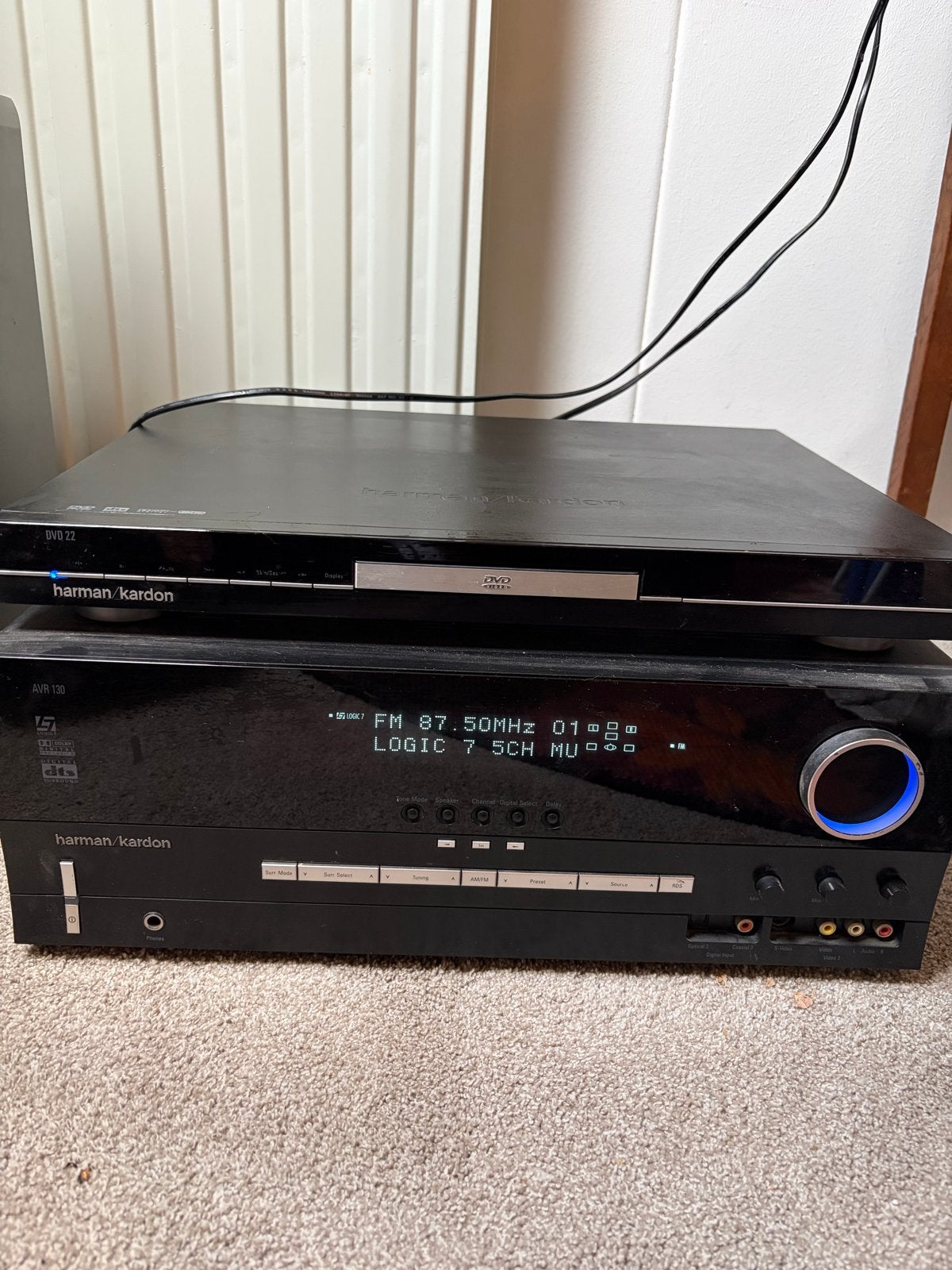 Harman Kardon AV130 + DVD speler (werkend), Ophalen, Gebruikt, Overige merken, Dvd-speler