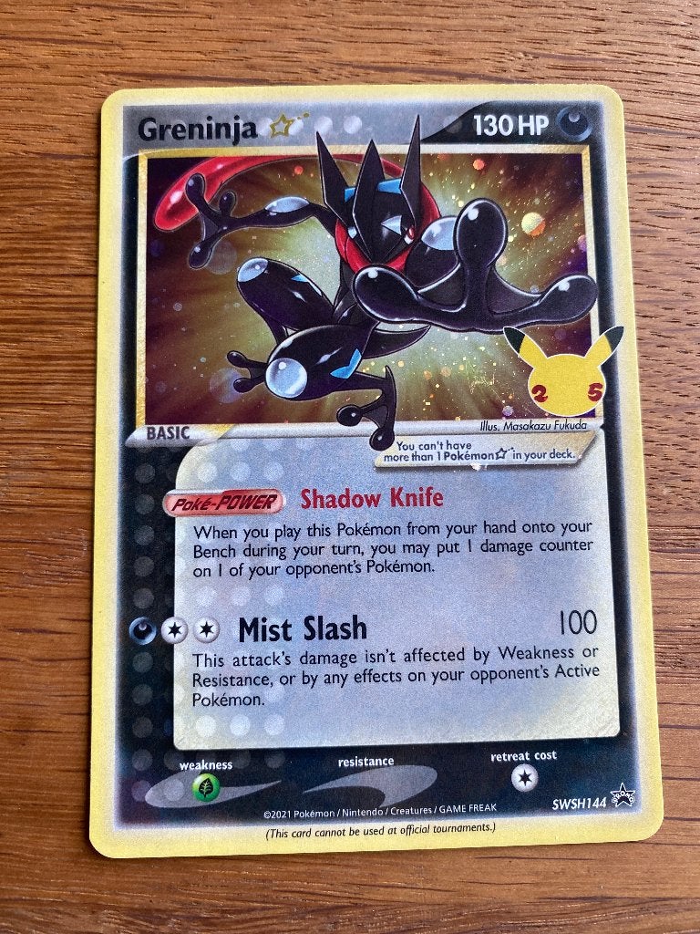 Greninja Pokemon kaart, Ophalen of Verzenden, Zo goed als nieuw