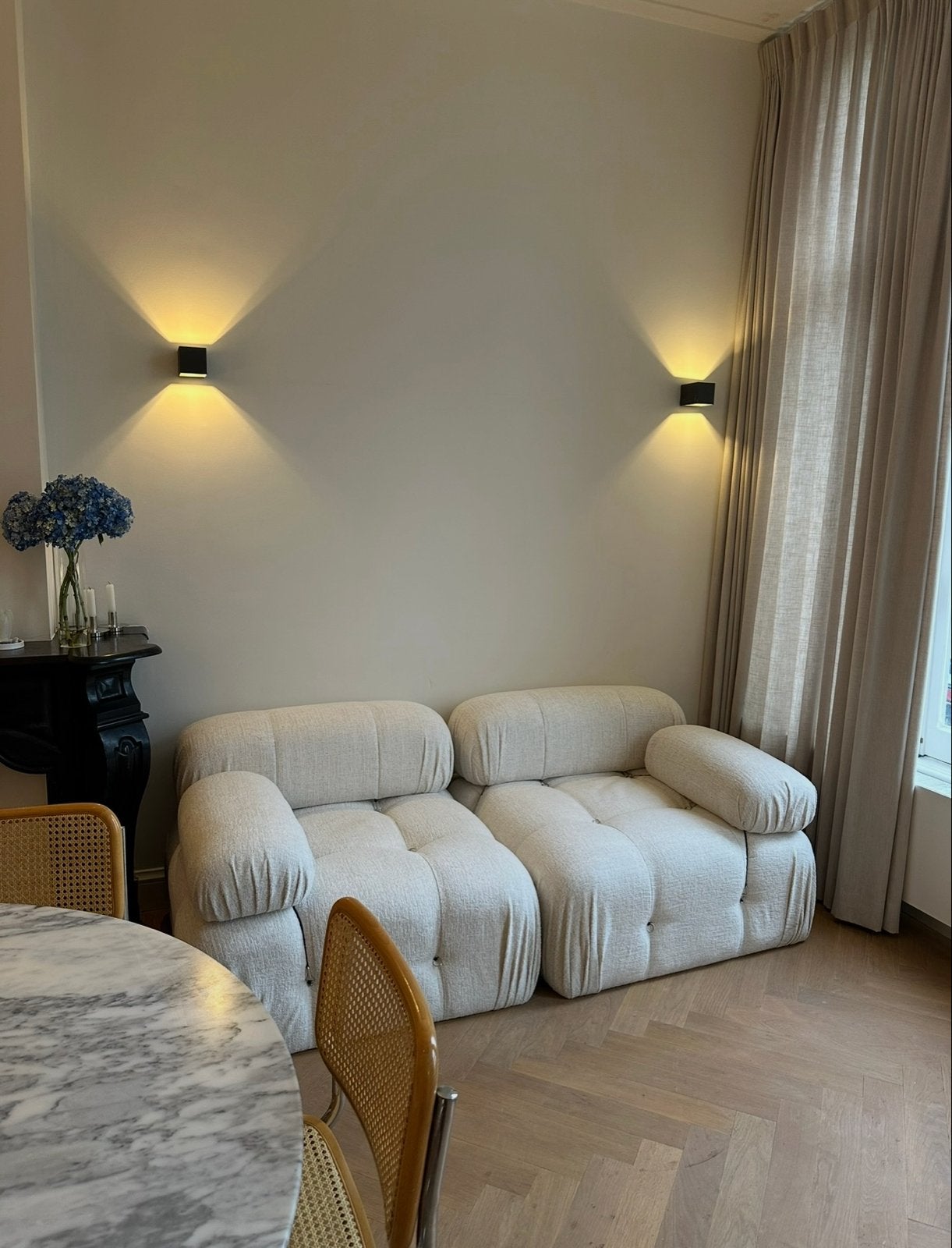 Prachtig design bank, zo goed als nieuw, Huis en Inrichting, Ophalen, Tweepersoons, 75 tot 100 cm, Zo goed als nieuw
