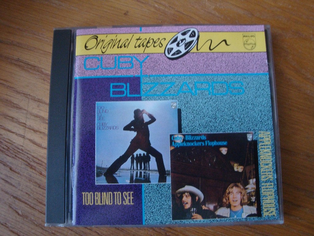 Cuby + Blizzards - Too Blind To See  + Appleknickers Flophou, Inclusief boekje, Gebruikt, Blues Rock, Ophalen of Verzenden