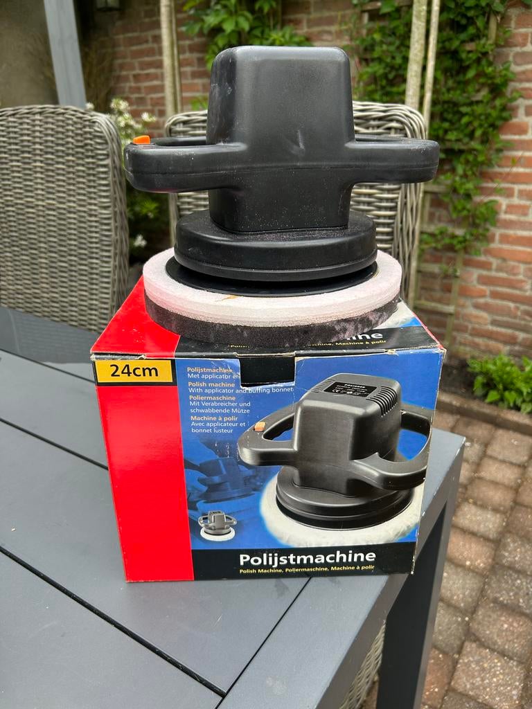 Polijstmachine 24cm - compleet in doos, Doe-het-zelf en Verbouw, Gereedschap | Slijpmachines, Ophalen of Verzenden, Zo goed als nieuw