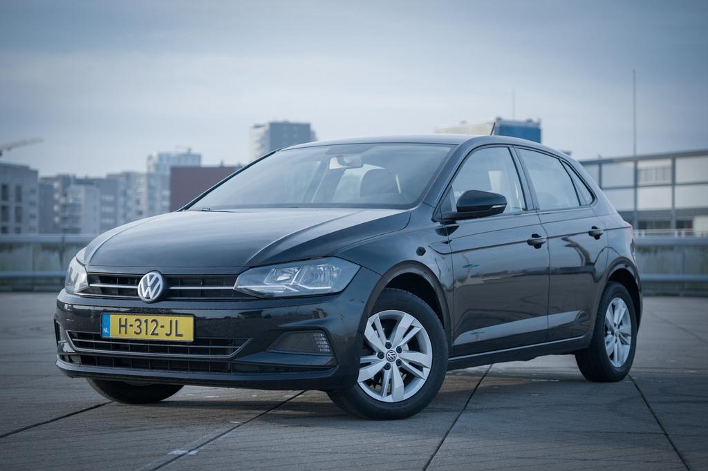 Volkswagen Polo 1.0 TSI 95pk 2019 Zwart *BTW AUTO*, Voorwielaandrijving, Stof, Zwart, Bedrijf
