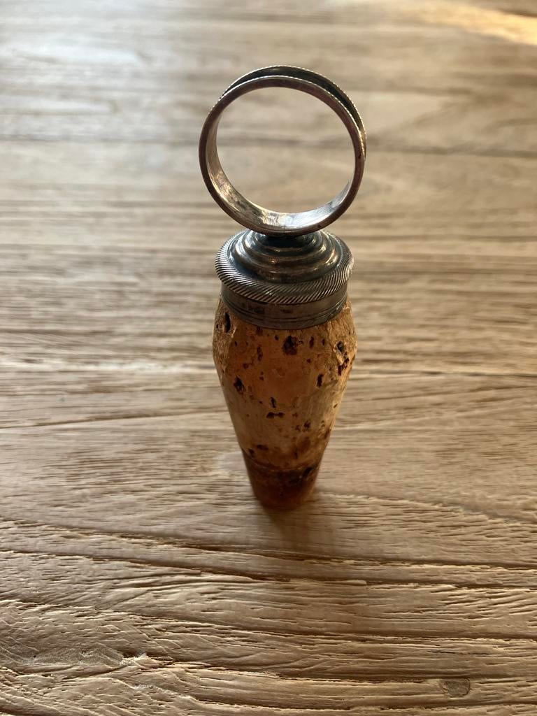 Zilveren flessenstop, Antiek en Kunst, Ophalen of Verzenden, Zilver