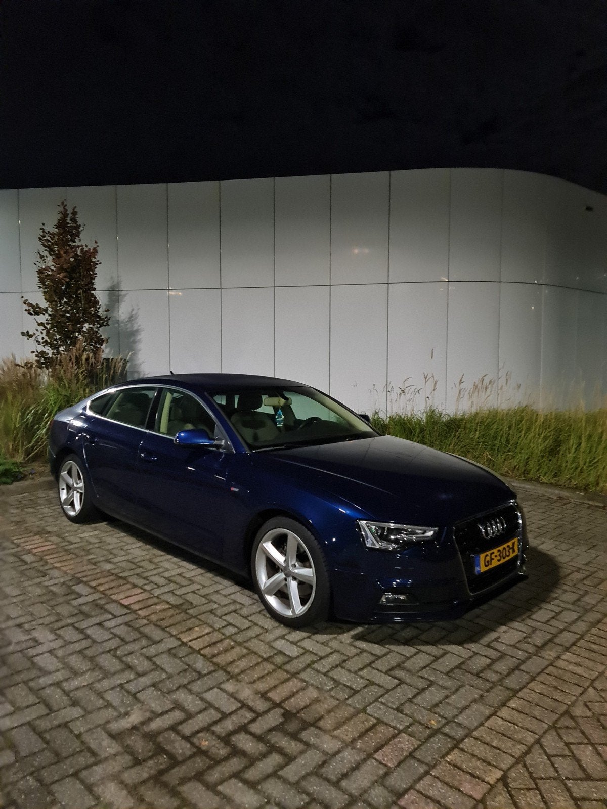 Audi A5 1.8 Tfsi 125KW Sportback 2014 Blauw, Voorwielaandrijving, Stof, Beige, 4 cilinders