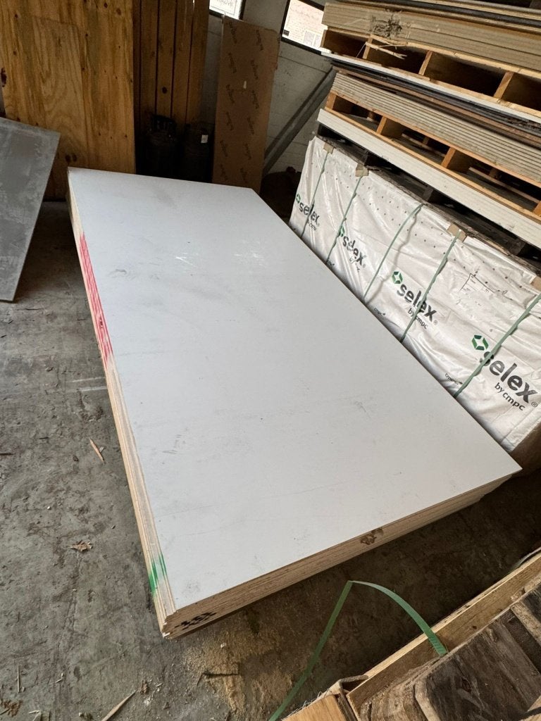 Okoume multiplex 2-zijdig wit gegrond 310x153, Ophalen, Nieuw, 250 cm of meer, Overige typen