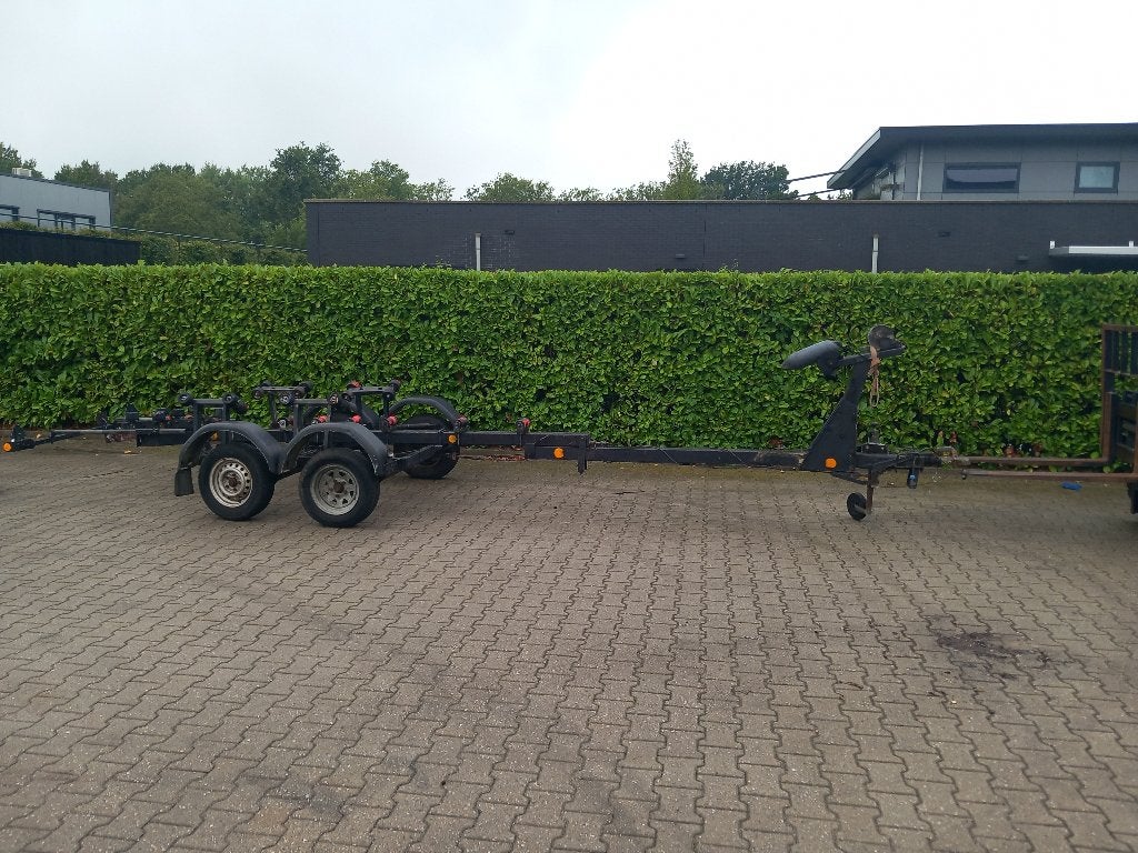 TRAILER RIBA ACHTERAS STUK MOET MET KAR GEHAALD WORDEN, Ophalen of Verzenden, Gebruikt, Minder dan 6 meter, Overige typen