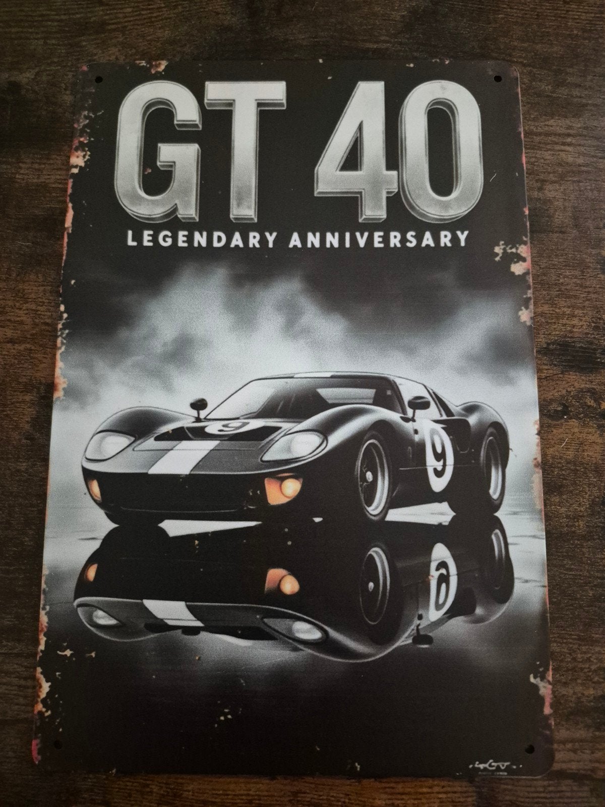 Metalen bord GT40 Legendary Anniversary, Ophalen of Verzenden, Auto's