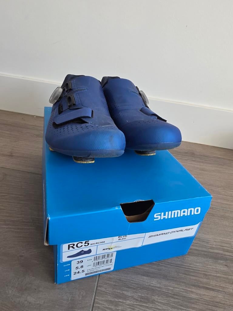 Shimano rc5 fietsschoenen spd sl maat 39, Ophalen of Verzenden, Zo goed als nieuw, Blauw