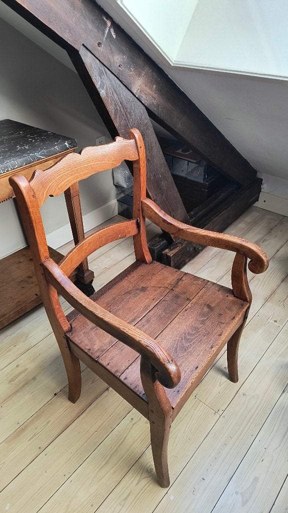 antieke eiken stoel, Antiek en Kunst, Antiek | Meubels | Stoelen en Banken, Ophalen