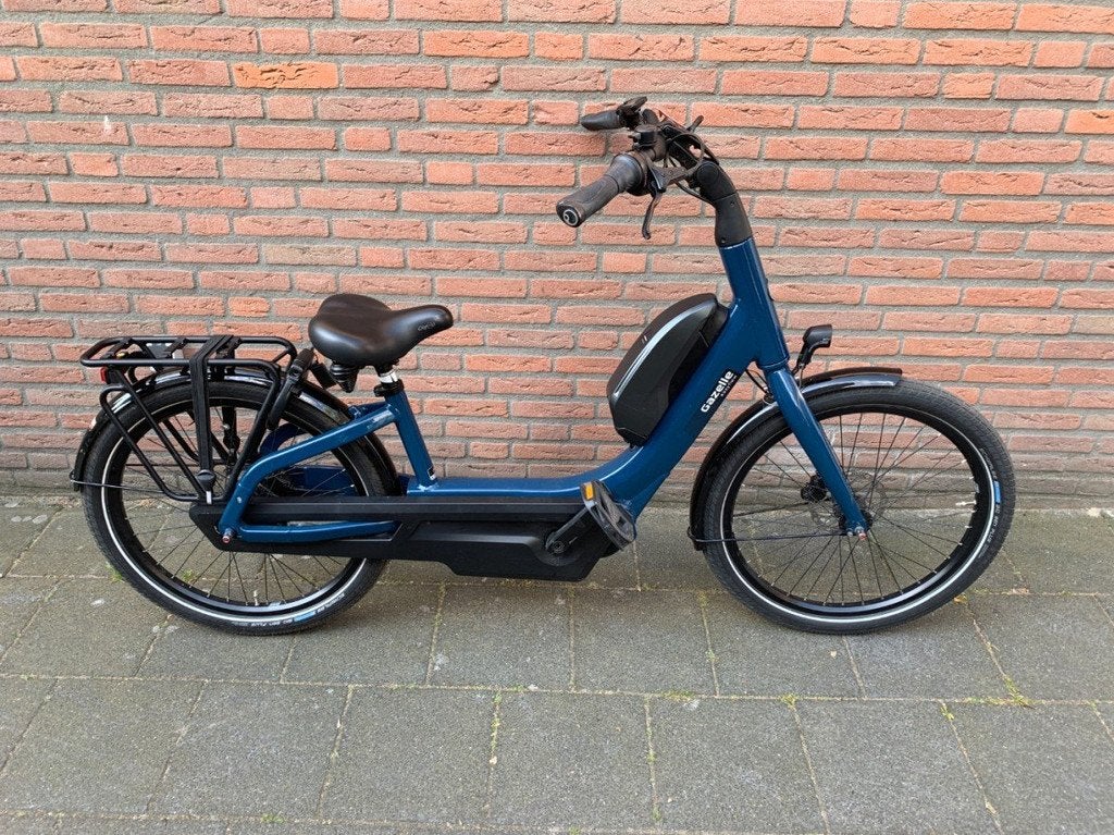 Gazelle EASYFLOW HMS M46 600wh Dames Mallard Blue Glans 46cm, Gebruikt, -, - 0
-, NL, Minder dan 47 cm