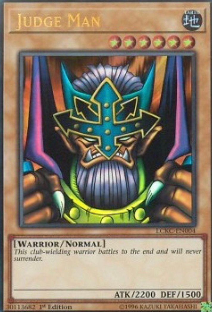 Yu-Gi-Oh! Judge Man LCKC 1st Edition !, Hobby en Vrije tijd, Verzamelkaartspellen | Yu-gi-Oh!, Ophalen of Verzenden, Zo goed als nieuw