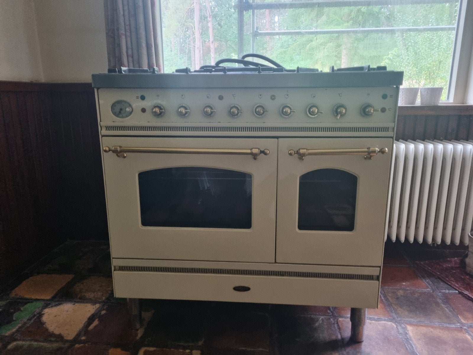 Boretti Gasfornuis met Dubbele Oven - Crème, Ophalen, Gebruikt, 60 cm of meer, Gas
