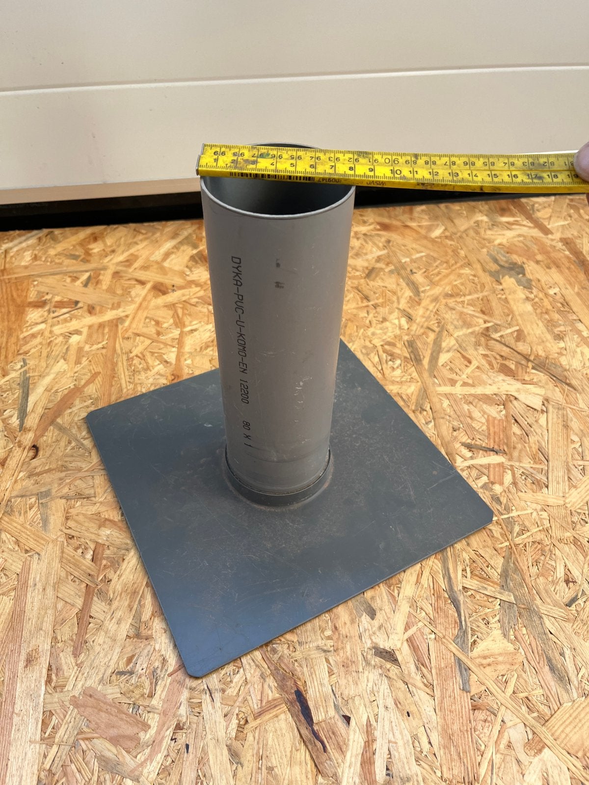 PVC 80 mm doorvoer, uitloop, Ophalen, Afvoer, Pvc, Zo goed als nieuw