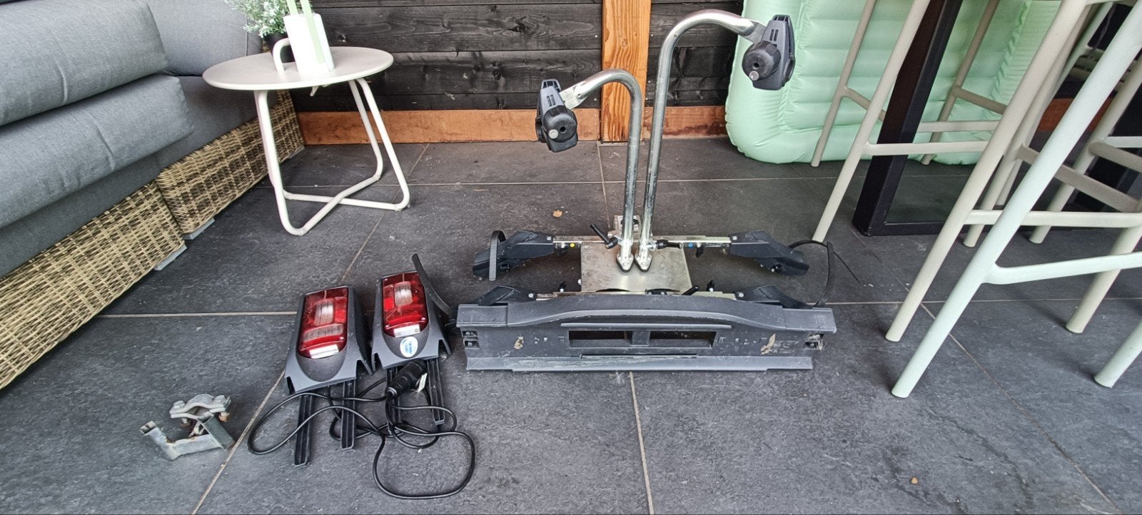 Twinnylad Power Carrier trekhaak fietsendrager, Auto diversen, Fietsendragers, Ophalen, 2 fietsen, Gebruikt, Trekhaakdrager
