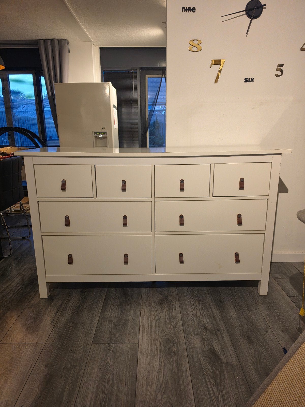 Ikea hemnes ladekast wit met 8 lades., Ophalen, 5 laden of meer, Zo goed als nieuw, Minder dan 100 cm