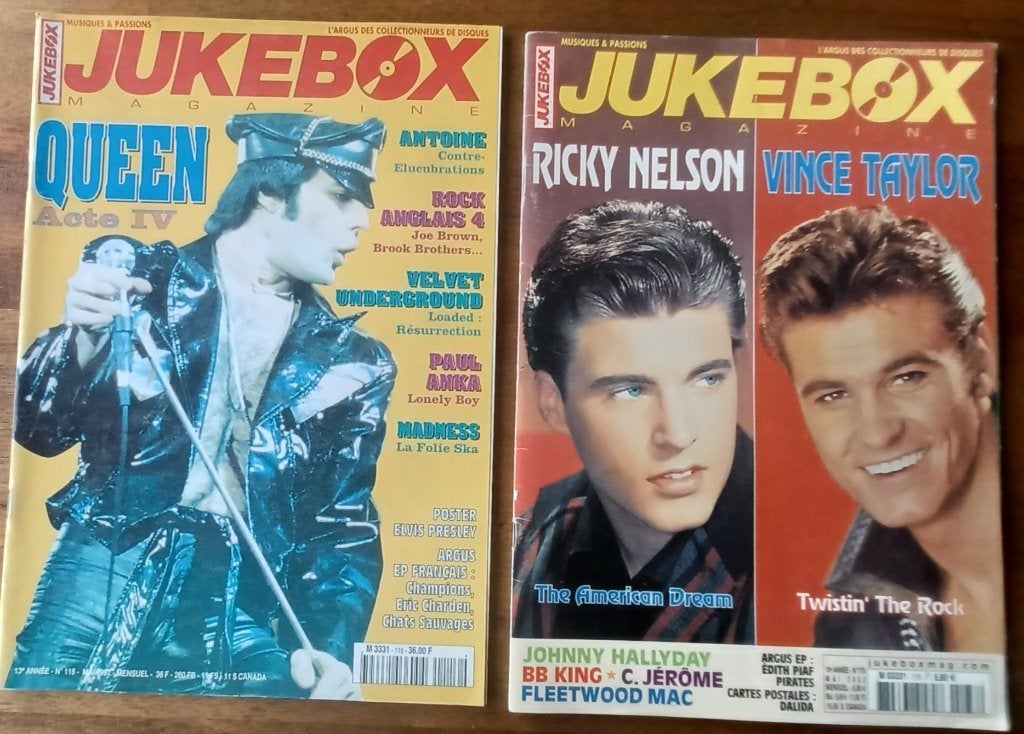 2x JUKEBOX// Elvis/ Queen/ Johnny Hallyday/Fleetwood Mac//, Verzamelen, Verzenden, 1980 tot heden, Tijdschrift