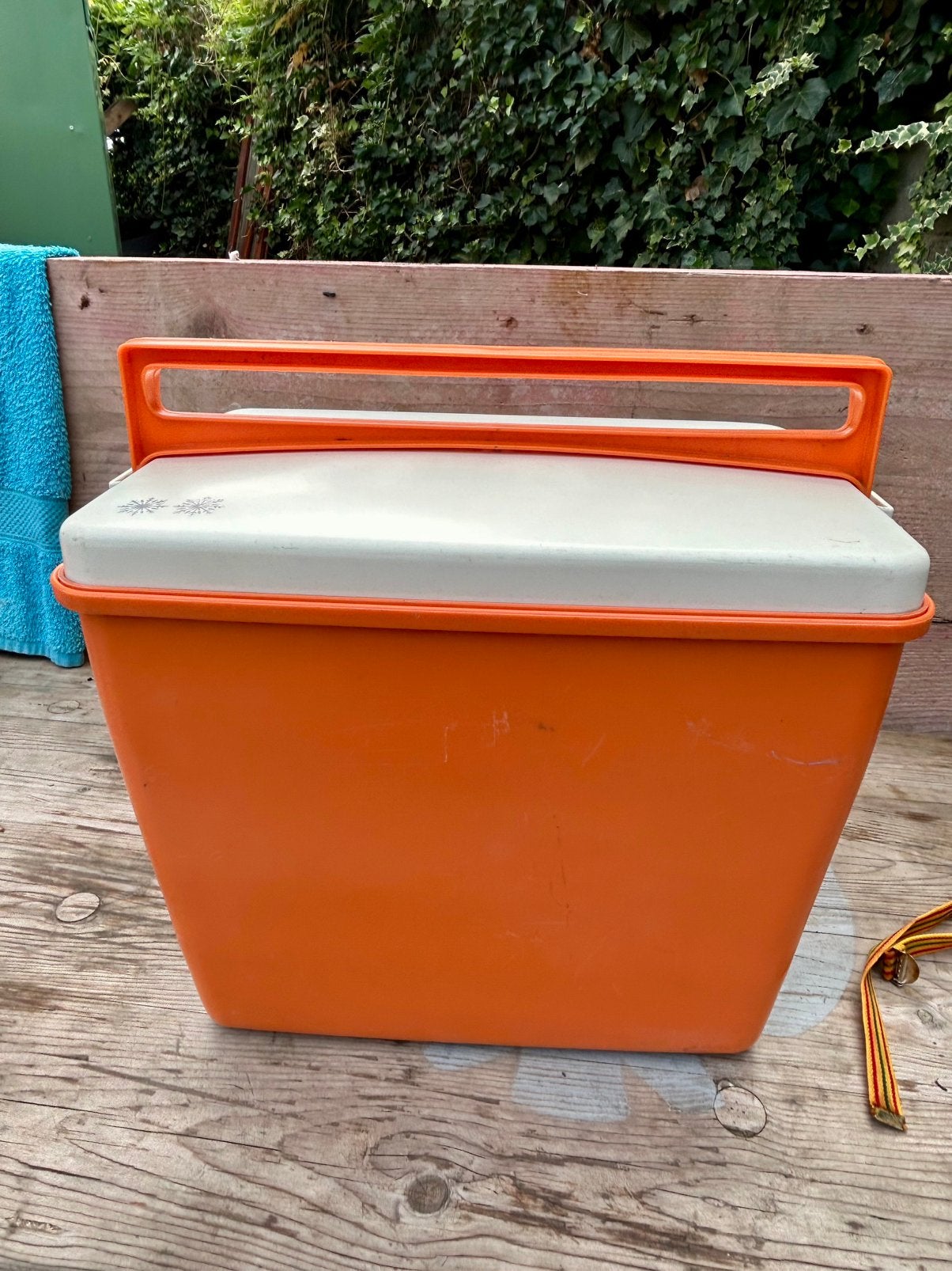 Originele vintage picknickset / koelbox Curver/ jaren 1970, Ophalen of Verzenden, Zo goed als nieuw, Koelbox, Koelelement