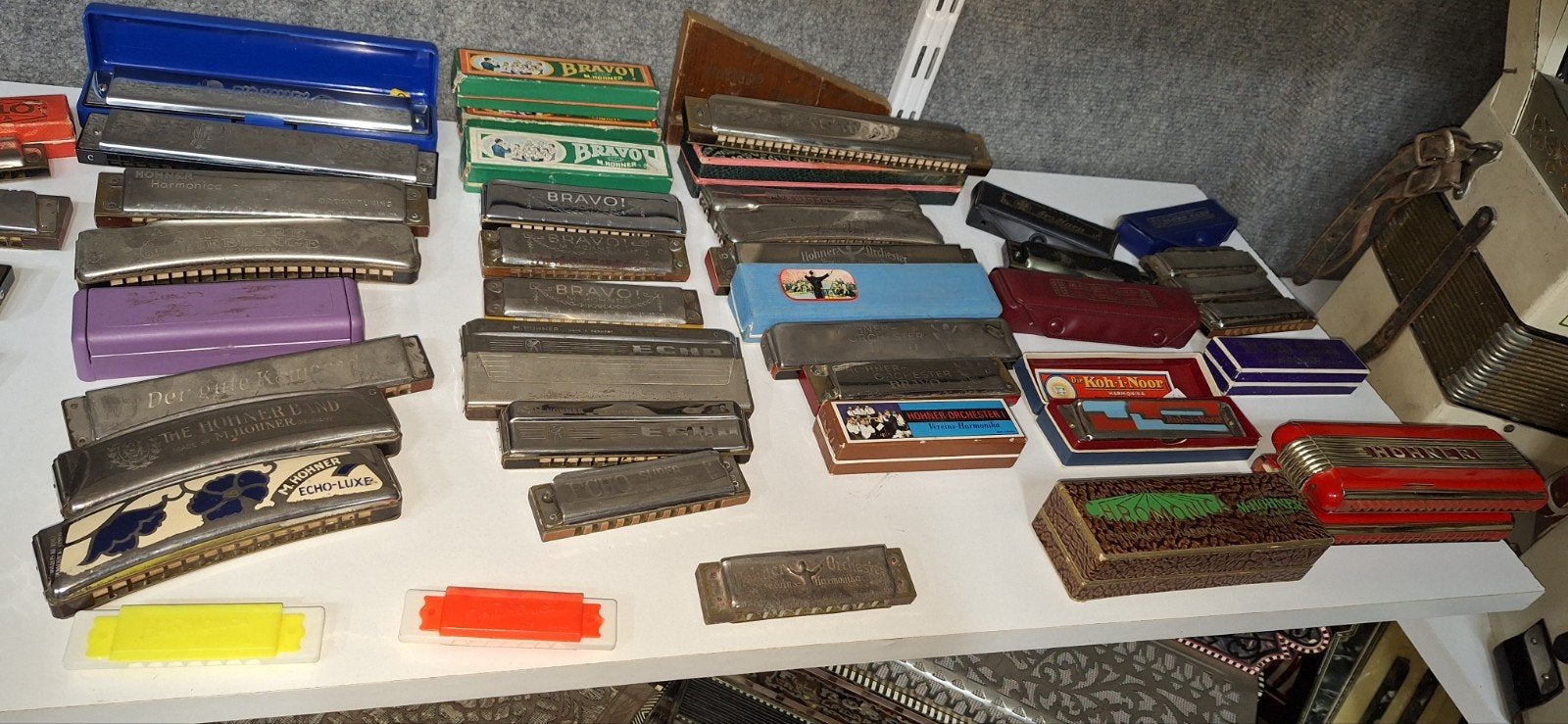 Grote verzameling mondharmonica's (300 stuks), Muziek en Instrumenten, Ophalen of Verzenden, Gebruikt, C-mondharmonica