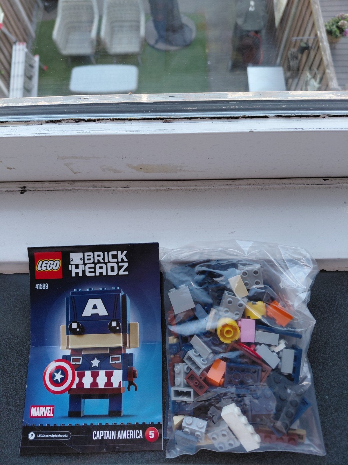 LEGO BrickHeadz 41589 Captain America Marvel, BrickHeadz, Lego, Ophalen of Verzenden, Zo goed als nieuw