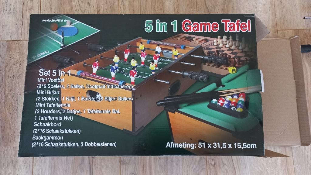 gametafel 5 in 1, Kinderen en Baby's, Speelgoed | Speeltafels, Zo goed als nieuw, Ophalen