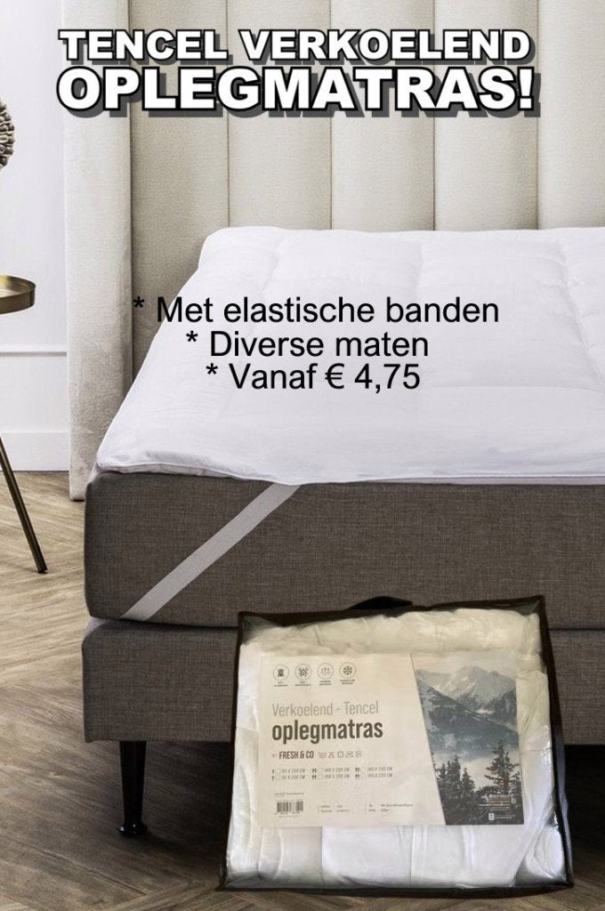 Partij verkoelende TENCEL oplegmatrassen, Ophalen, Overige maten, Wit, Overige typen