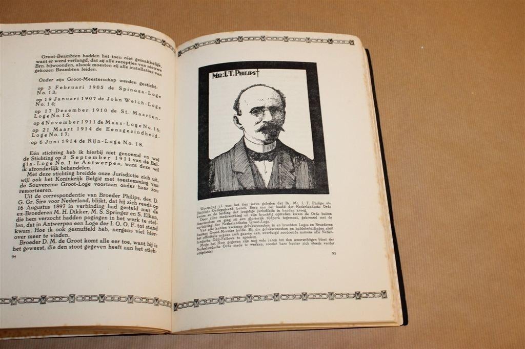 Gedenkboek 50-jarig Bestaan I.O.O.F. NL [Vintage 1927], Ophalen of Verzenden, Gelezen