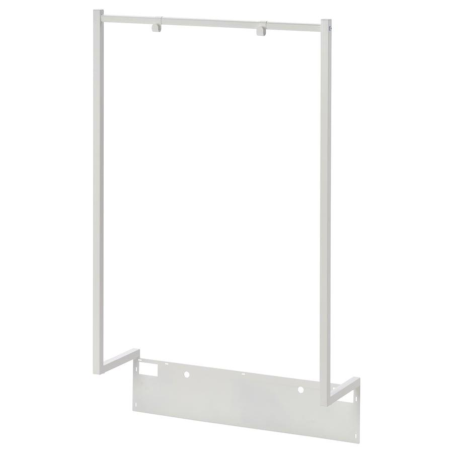 NORDLI Aanbouwkledingroede wit 80x115 cm, Ophalen, 100 tot 150 cm, 50 tot 100 cm, Zo goed als nieuw
