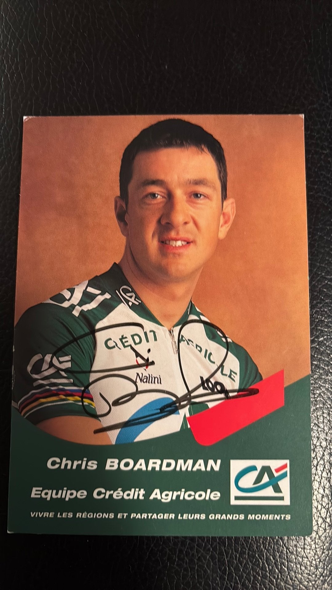 Wielrennen TOUR de France CHRIS BOARDMAN echte handtekening, Verzenden, Zo goed als nieuw, Overige sporten, Spelerskaart