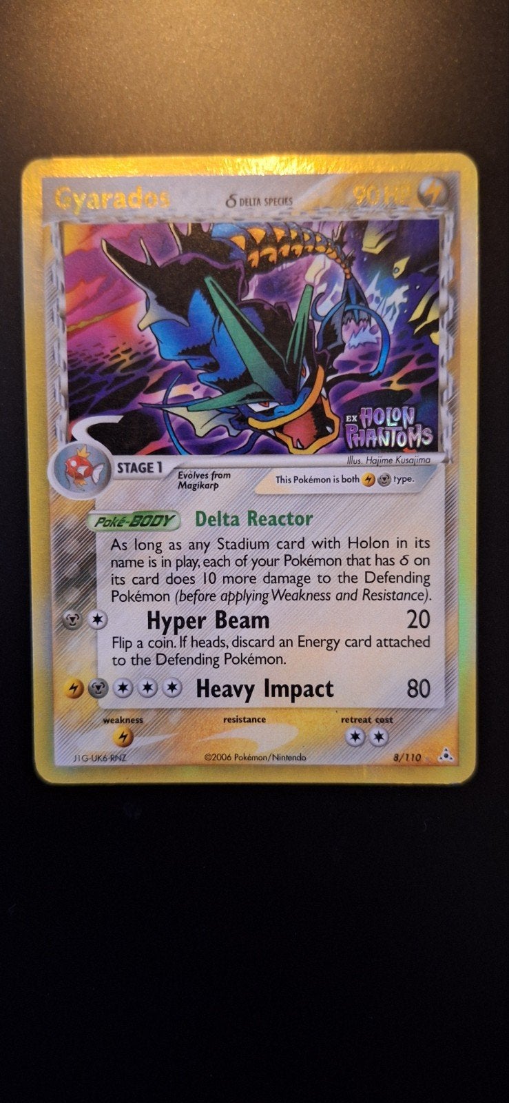 Gyarados ex Delta Species Holon Phantoms, Ophalen of Verzenden, Gebruikt, Losse kaart, Foil