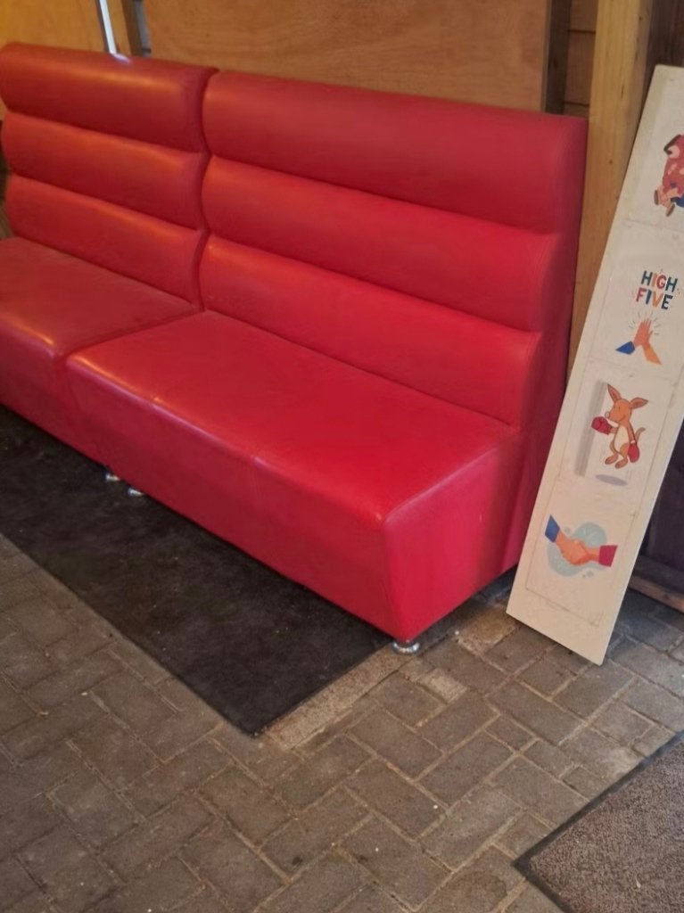 Rode banken gratis 4x, Ophalen, Overige materialen, Gebruikt, 75 tot 100 cm