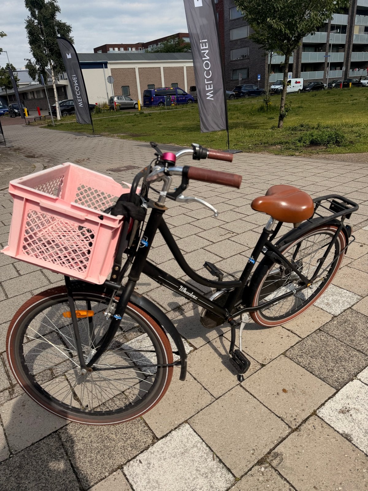 Wheelerz transportfiets 28 inch mat zwart / Ladies bike, Terugtraprem, 50 tot 53 cm, Ophalen, Overige merken