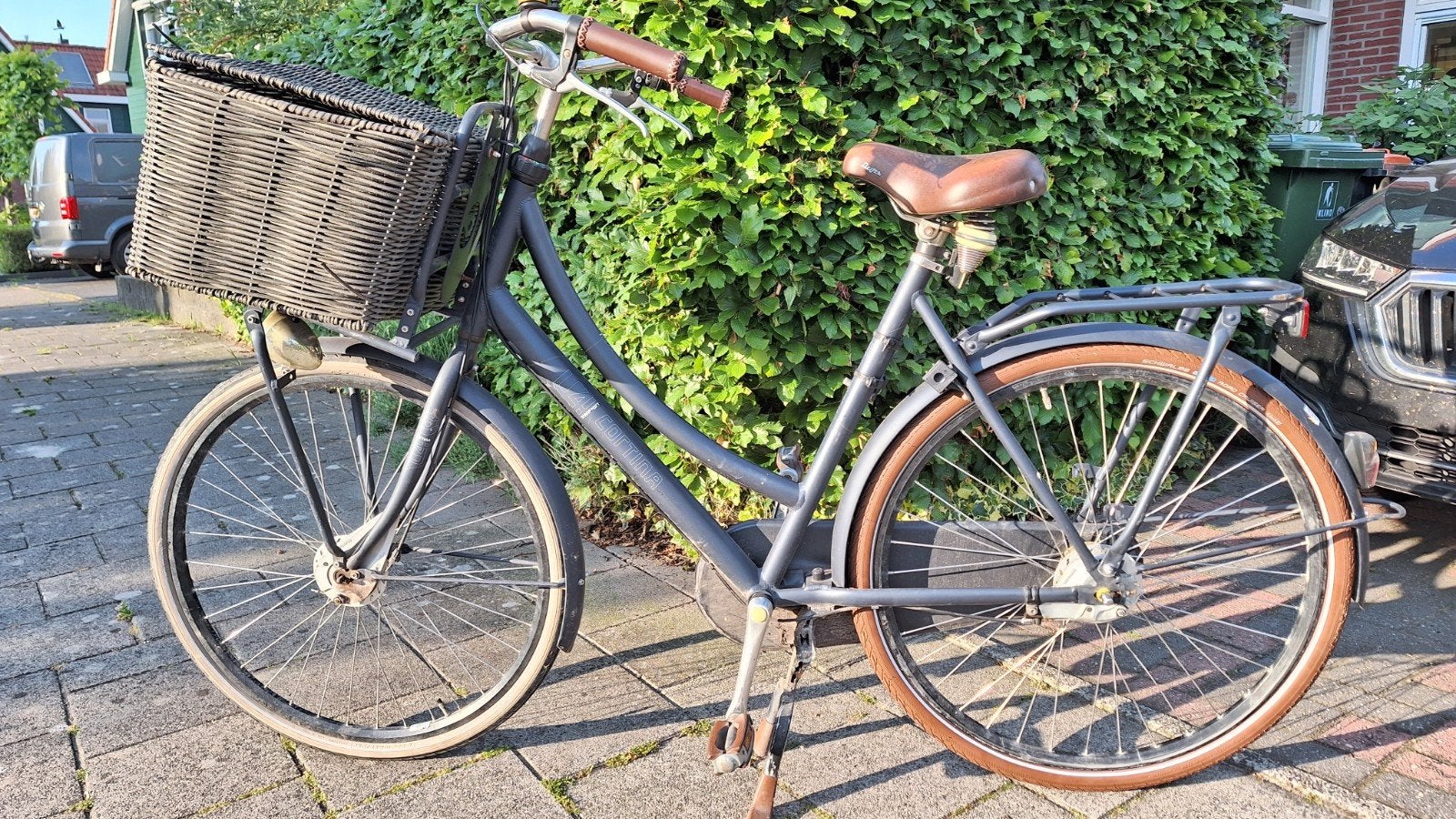 Cortina transporter fiets met mand - Gebruikt, Gebruikt, Versnellingen, 56 cm of meer, Ophalen