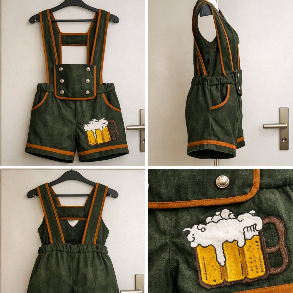 lederhosen carnavalsoutfit voor mannen – Oktoberfest stijl, Ophalen of Verzenden, Zo goed als nieuw