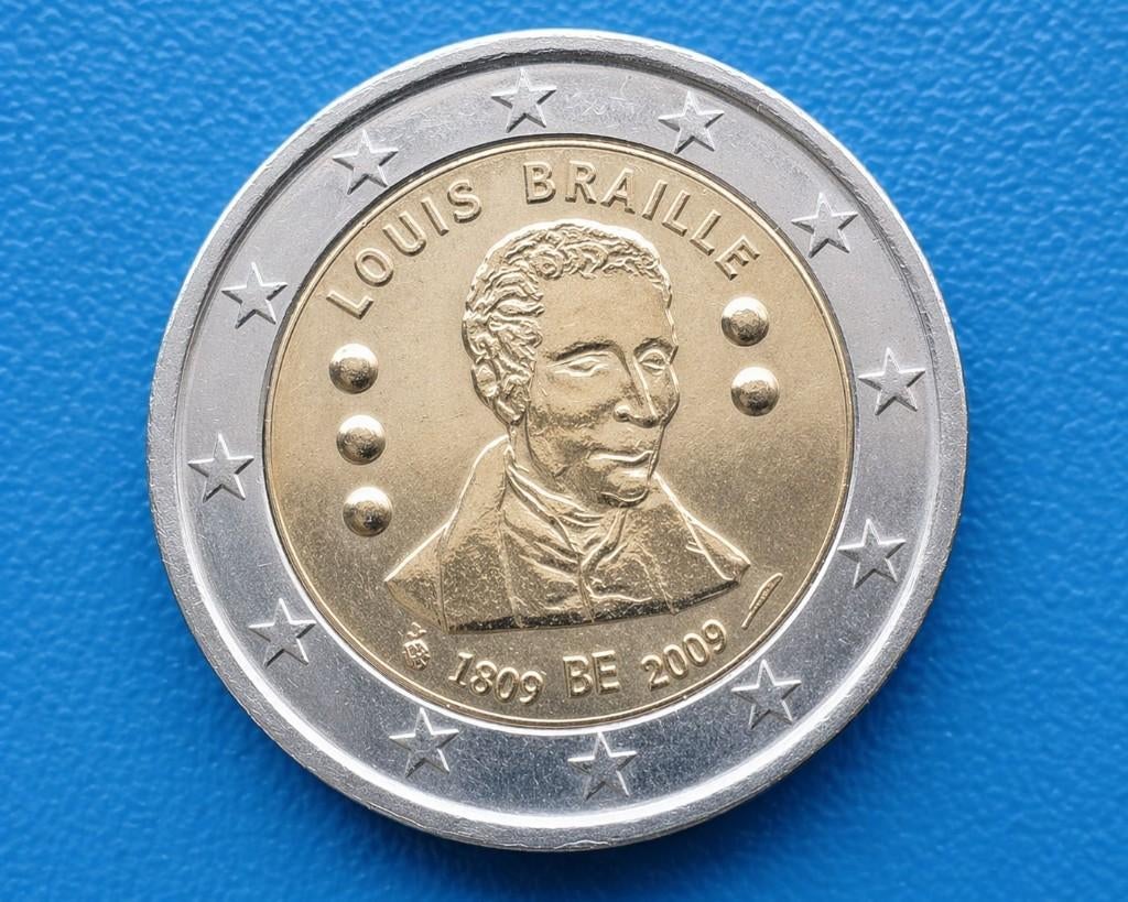 België 2 Euro "Braille" - 2009, Postzegels en Munten, Munten | Europa | Euromunten, Verzenden, België, 2 euro, Losse munt