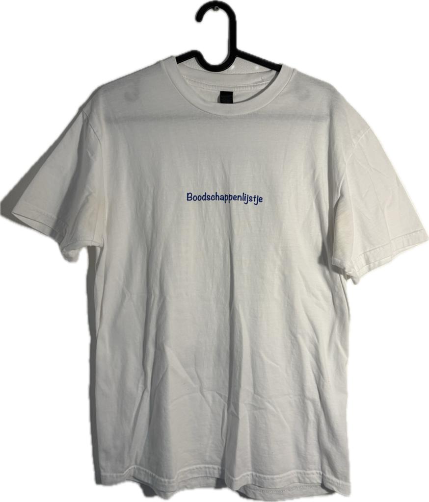 Boodschappenlijstje Shirt Bankzitters Matthy, Kleding | Heren, T-shirts, Ophalen of Verzenden, Zo goed als nieuw, Maat 48/50 (M)