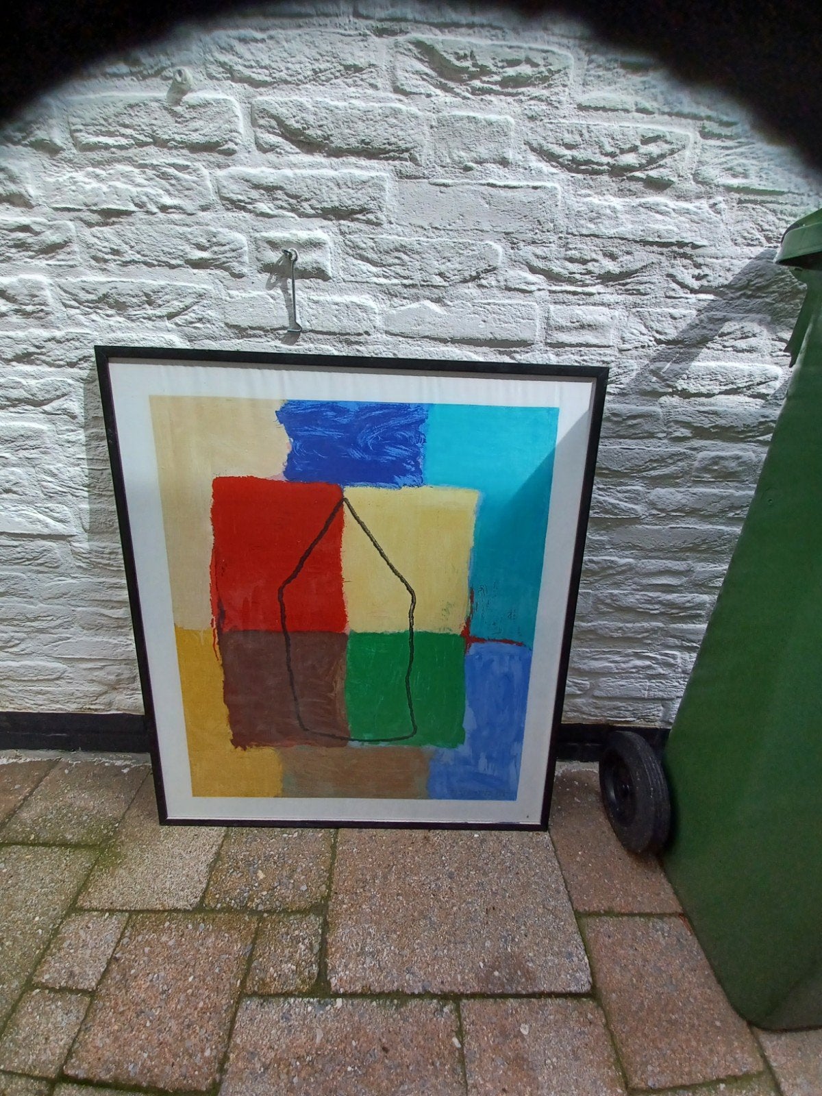 Abstract schilderij H. Gerritz 1994, Antiek en Kunst, Kunst | Schilderijen | Abstract, Ophalen of Verzenden