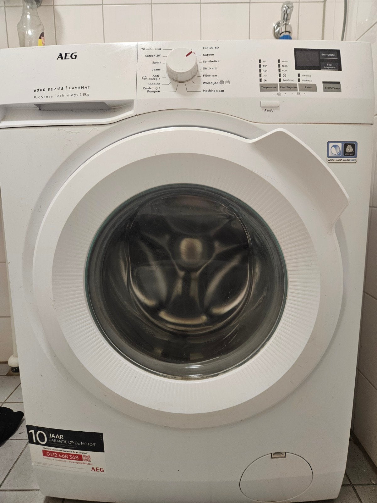 AEG 8 kg Wasmachine - 6000 Series Lavamat ProSense, Ophalen