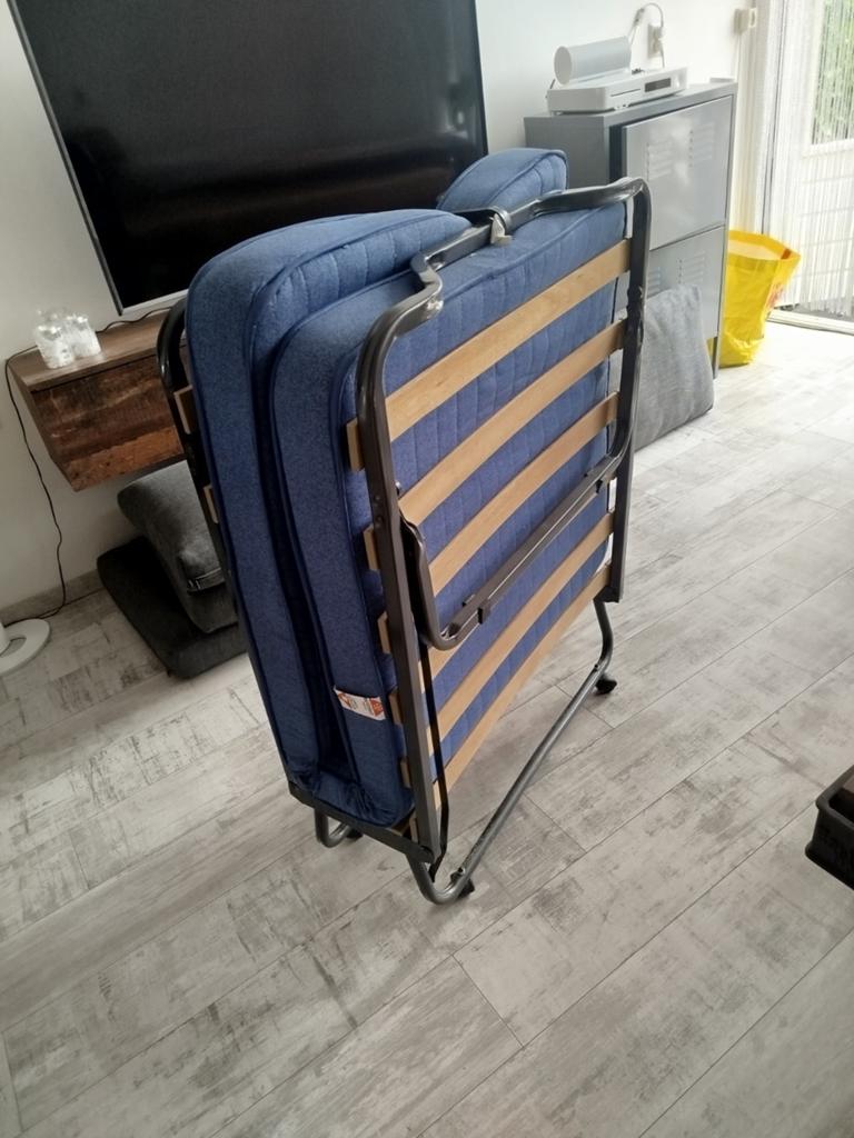 Opklapbaar bed, Ophalen, Eenpersoons, 190 cm of minder, Zo goed als nieuw