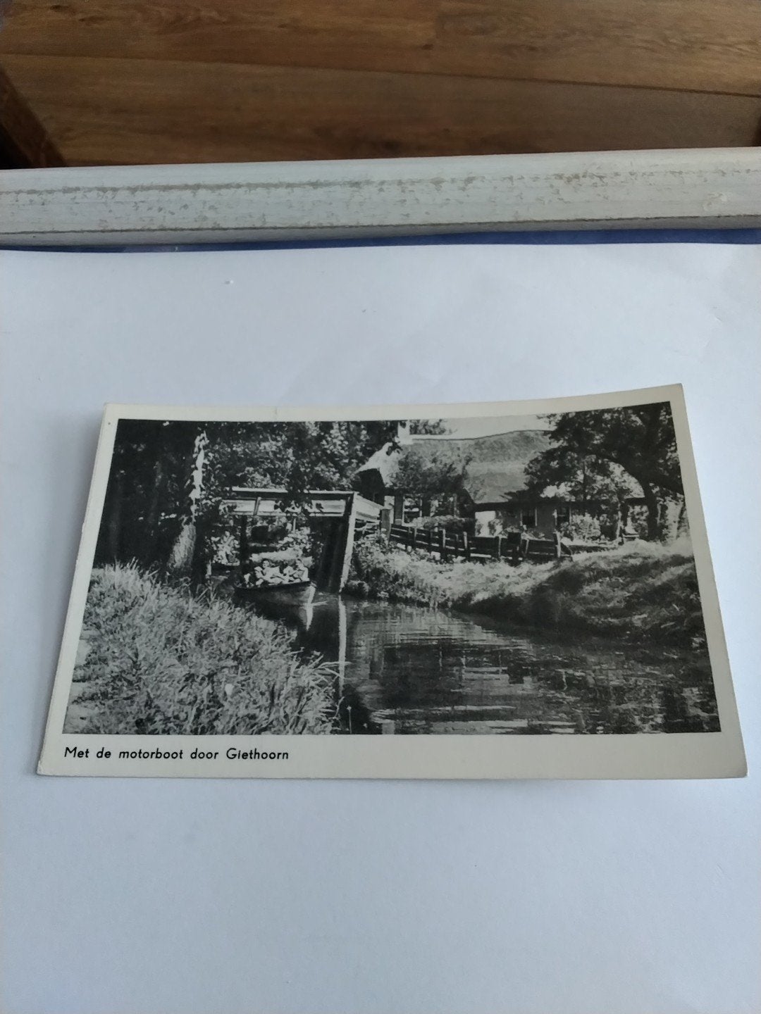 MET DE MOTORBOOT DOOR GIETHOORN, Ophalen of Verzenden, Overijssel