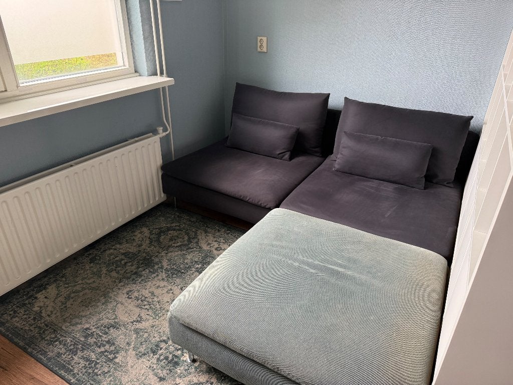 IKEA Söderhamn 3-zits bank met voetenbank, Huis en Inrichting, Ophalen, Gebruikt, Driepersoons, 75 tot 100 cm
