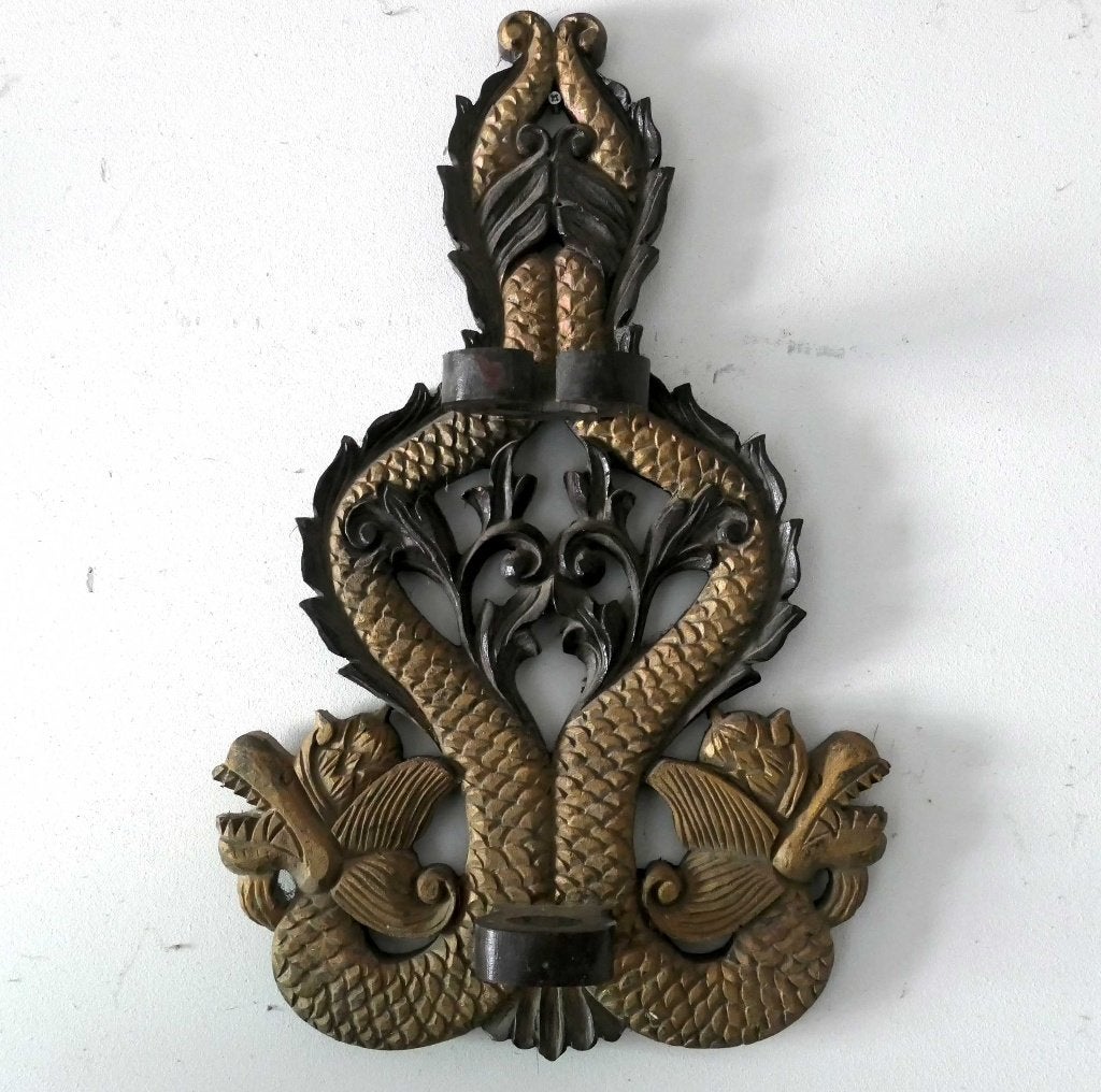 Blawong Naga Pengantin BZ3 Keris houder draak paneel Kris, Ophalen of Verzenden