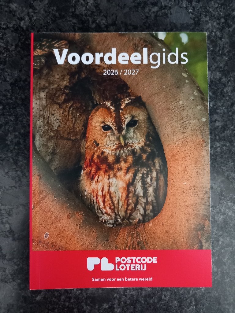 Postcodeloterij Voordeelgids 2026/2027 spiksplinternieuw!!!, Drie personen of meer, Kortingsbon, Overige typen