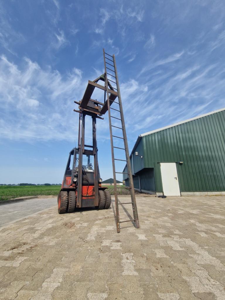 Zware ladder 5,80 meter hoog, Doe-het-zelf en Verbouw, Ladders en Trappen, Ophalen, Gebruikt, Ladder, 4 meter of meer