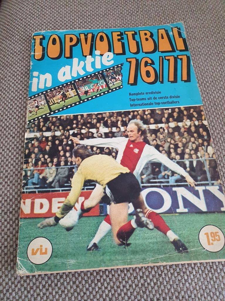 Vanderhout Topvoetbal 76/77 compleet album Incl bestelform, Verzamelen, Ophalen of Verzenden, Zo goed als nieuw, Buitenlandse clubs