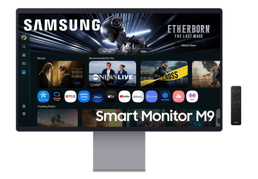 SAMSUNG OLED NIEUWSTE Smart Monitor M9 M90SF 4K Vision AI, Ophalen, Minder dan 1 ms, Ingebouwde camera, Samsung