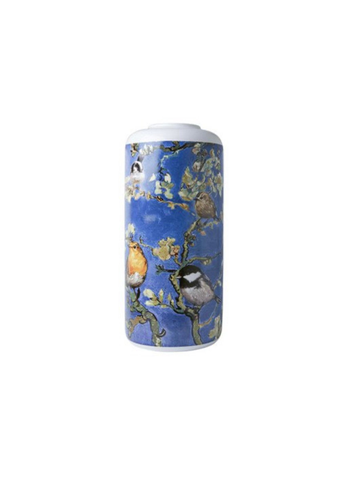 NIEUW ! Prachtige vaas van Heinen Delfts Blauw met vogeltjes, Ophalen of Verzenden, Nieuw, Blauw, Steen/keramiek