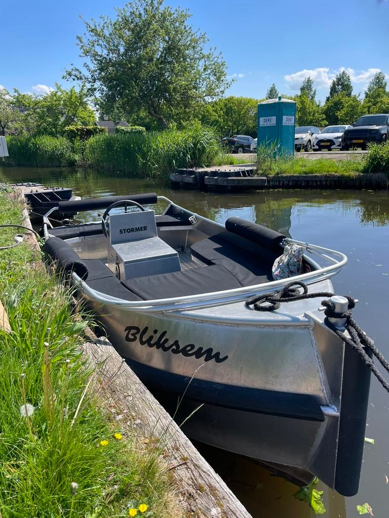 Stormer Tugboat aluminium sloep, Watersport en Boten, Sloepen, Overige materialen, Gebruikt, Binnenboordmotor, Antaris